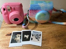 Fujifilm Instax Mini 9 Instant Film Camera - Flamingo Pink - Great condition 