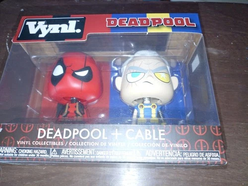 Funko Vynl Deadpool + Cable 2-Pack Vinyl Figures Marvel 2018 With Protector