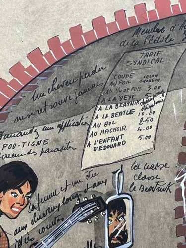 Claude "TO" Coullet Gouache, "Cloches d'Hier et d'Aujourd'hui", Nice, FR, 1965 - Picture 3 of 11