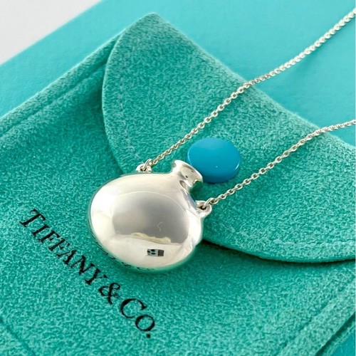 Authentic Tiffany & Co. Perfume Bottle Necklace Sterling Silver "25.9 BDJ10fe