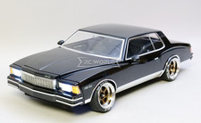 Rc 110 Car Body 1979 Chevy Monte Carlo W Interior -finished- Black - Rc 110 Car Body 1979 Chevy Monte Carlo W Interior -finished- Black -