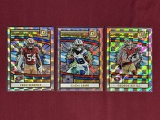 2025 Donruss Football Action All-Pros (3) Card Lot - Warner, Lamb, Kittle 