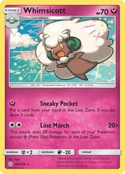 Whimsicott 148/236 Cosmic Eclipse Rare Pokemon Card
