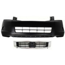 Front Bumper And Grille For 2008-2010 Honda Accord 4cyl 2.4l Engine Sedan