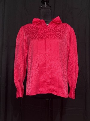 Sonya Ratay for San Andre Vintage Red Blouse Sz 8