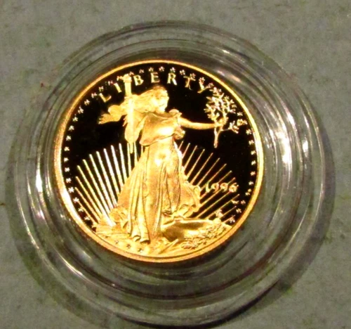 1996 1/10 oz $5 American Gold Eagle Coin PROOF Walking Liberty Bullion