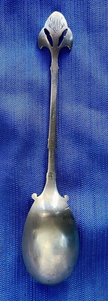 "Cuchara de helado Gorham Lotus - 61/8"" renacimiento egipcio 1865 antigua de Gorham" Foto 2 de 4