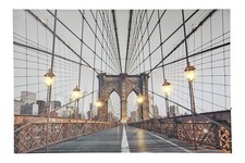 HEINE LED Bild "Brooklyn Bridge New York" bunt ca.40/60/2,5cm UVP: 99,90€ 10.51