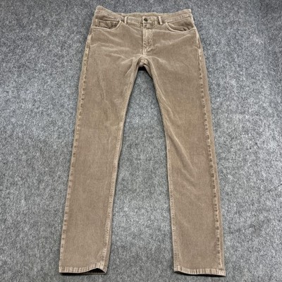 LAB Pal Zileri Pants Mens 34x32 Beige Corduroy Khakis Casual Straight 5 Pocket