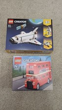 Lego Creator 31134 3 in 1 Space Shuttle e 40220 London Bus - NUOVO