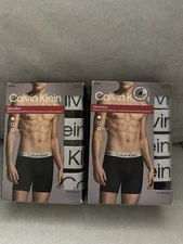 2x Calvin Klein Boxer Briefs Mens Medium 4 Pack Each Microfiber (8 Boxers) Sz M