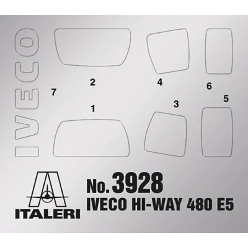 Modellino Camion Iveco Hi-Way 480 E5 (Low Roof) ITALERI 3928 1:24 Modellino Char - Immagine 3 di 4
