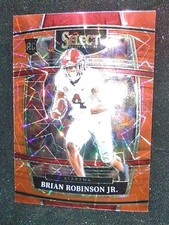 2022 Brian Robinson Jr. RC Select Draft Picks Red Laser Prizm #84 Commanders