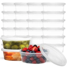 Best JoyServe 60 Sets 120-Piece 8 oz Deli Food Containers with Lids for Food