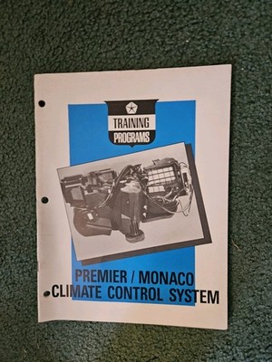 1989 Eagle/Monaco Climate Control System Training Manual