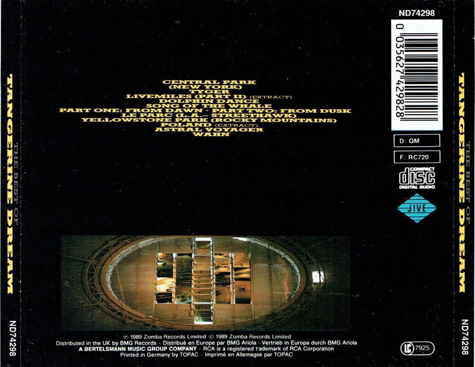 (CD) Tangerine Dream - The Best Of Tangerine Dream - Dolphin Dance, Tyger - Bild 2 von 2