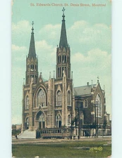 Divided-back CHURCH SCENE Montreal Quebec QC AD1961