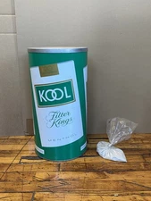 Vintage 90's Kool Cigarette Standing Ashtray Trash Can Metal 20" Size