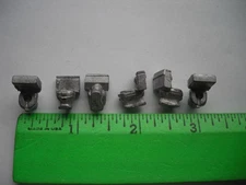 Lot of 6 Bluejacket Toilet, Metal Fittings, HO Scale?, Model Ship Boat Parts