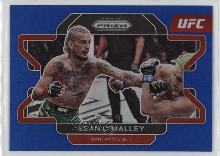2022 Panini Prizm UFC Blue Prizm 63/199 Sean O'Malley #60 yl8