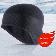 Skull Cap Hard Hat Liner Winter Cycling Cap Under Helmet Thermal Fleece Beanie