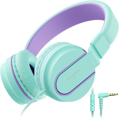 AILIHEN I35 Kid Headphones with Microphone Volume Limited Childrens Girls Boys