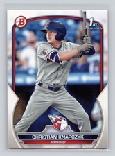 Christian Knapczyk 2023 Bowman Draft Baseball #BD-180 Cleveland Guardians