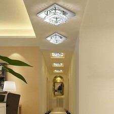 Modern LED Crystal Ceiling Light Living Chandelier for Hallway Bedroom Kitchen