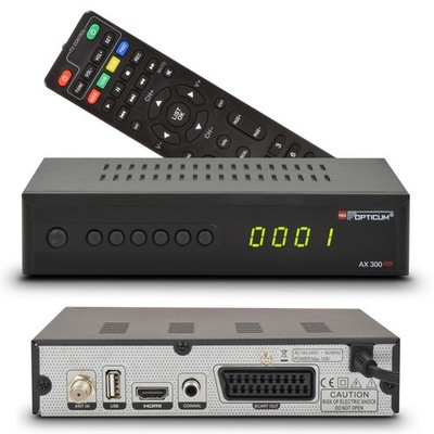 HDTV HD Digital SAT Receiver OPTICUM AX300  HDMI Kabel HD55plus DVB-S2 USB Scart
