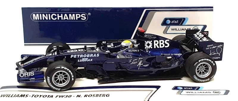 Minichamps 1/43 Scale 400 080207 - F1 Williams Toyota FW30 Test Barcelona 2008 - Image 3 of 4