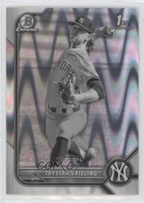 2022 Bowman Draft Chrome Black & White RayWave Refractor Trystan Vrieling 0nr3