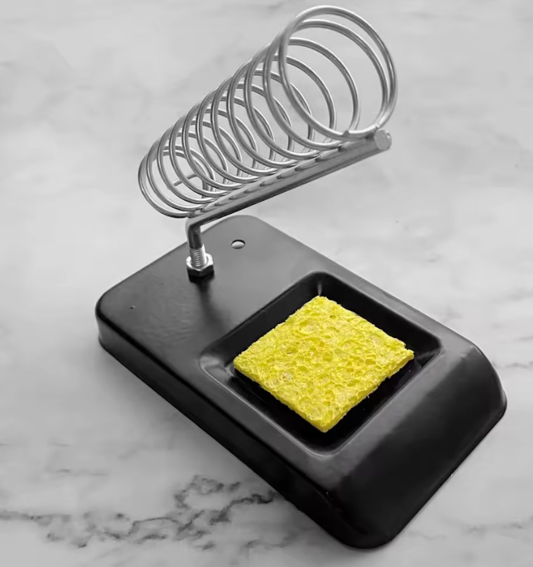 1pc Portable Soldering Iron Stand with Cleaning Sponge Holder - Portable - NEW