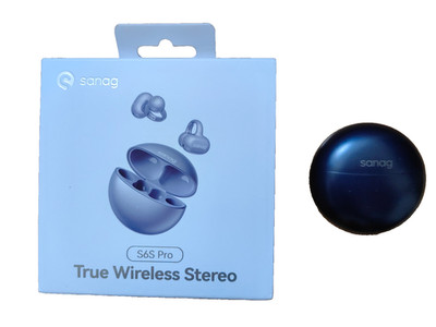 SANAG S6S Pro True Wireless Stereo  Blue Clip-Design Sport Headset OVP  TOP