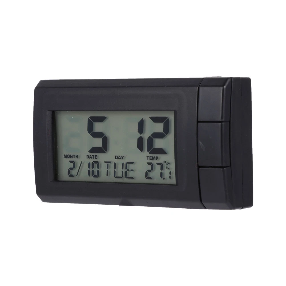 Termometro Esterno Termometro Orologio Per Auto KSTE - 2 In 1 Digitale LED, Con Display Temperatura E Ora, Retroilluminazione Blu Termometro Auto