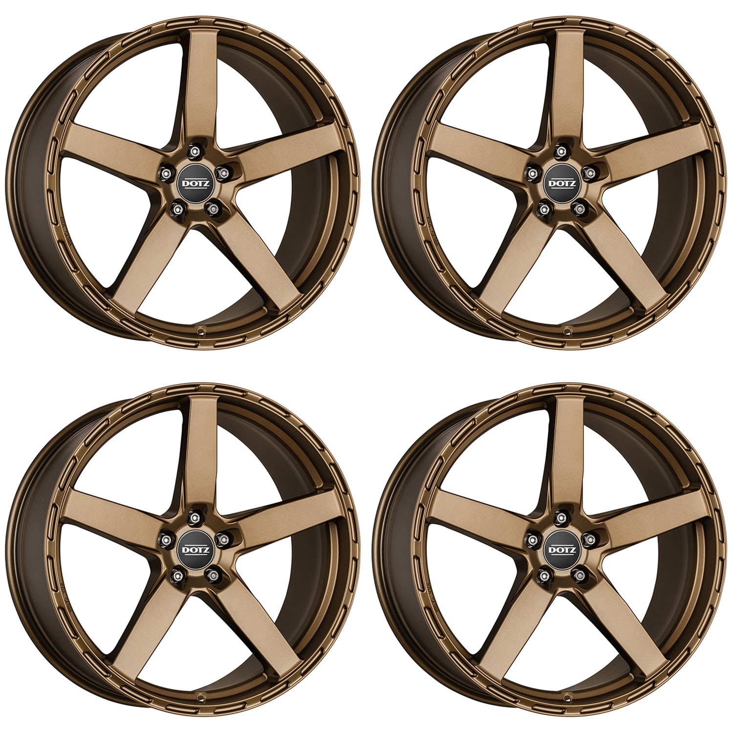 4 Dotz MarinaBay bronze wheels 8.5Jx18 5x108 for DS DS7