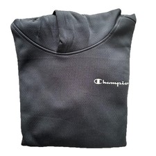 Champion Fleece Lined Boys Girls Hoodie Size 10/12 Black NWT