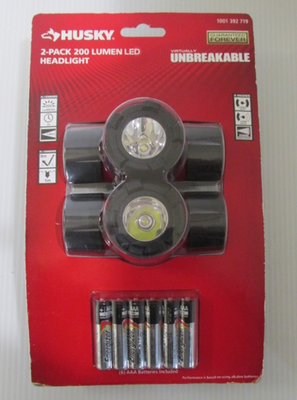 #ad #ad Husky 2 Pack 200 Lumens Led 3 Mode Headlights $19.99