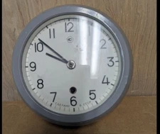 Vintage Soviet Russian USSR Marine Ship Submarine Nautical Wall Clock with key