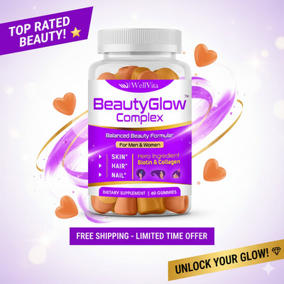 Biotin Gummies for Hair Skin Nails Growth, Collagen & Vitamins for Women Men 60G