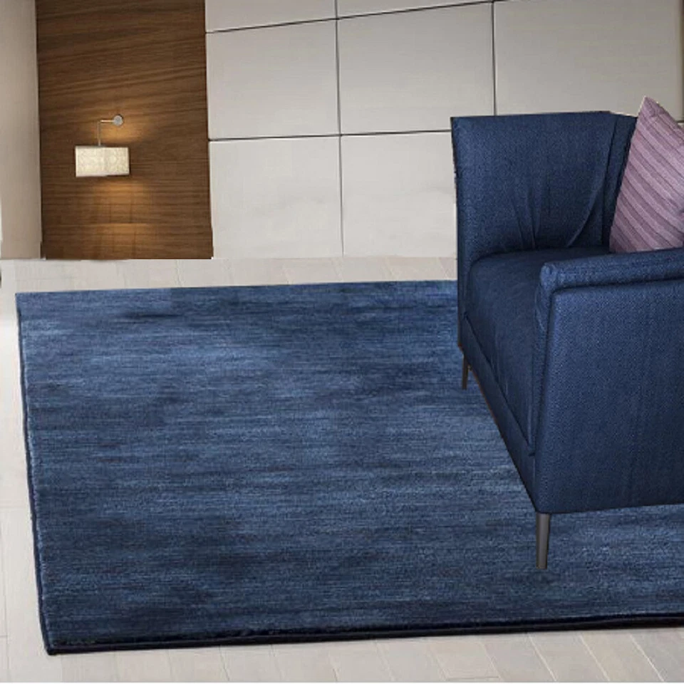 Handmade tufted rug wool rug Blue rug area rug hand tufted Carpet 5x8 6x9 9x12 - Image 2 of 4