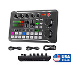 Professional Live Sound Card and Audio Interface with Dj Mixer and Voice Changer