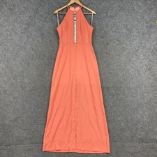 Pilgrim Womens Dress Size 8 Pink Sleeveless Maxi Formal Round Neck Peach 41217
