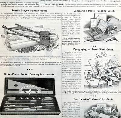 Artist Drawing Instruments Material 1897 Advertisement Victorian Full Page DWII5