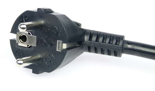 2 m Schuko Verlängerungskabel 3 x 1,5 mm² schwarz H05VV-F Stromkabel CE GS TÜV - Picture 3 of 5