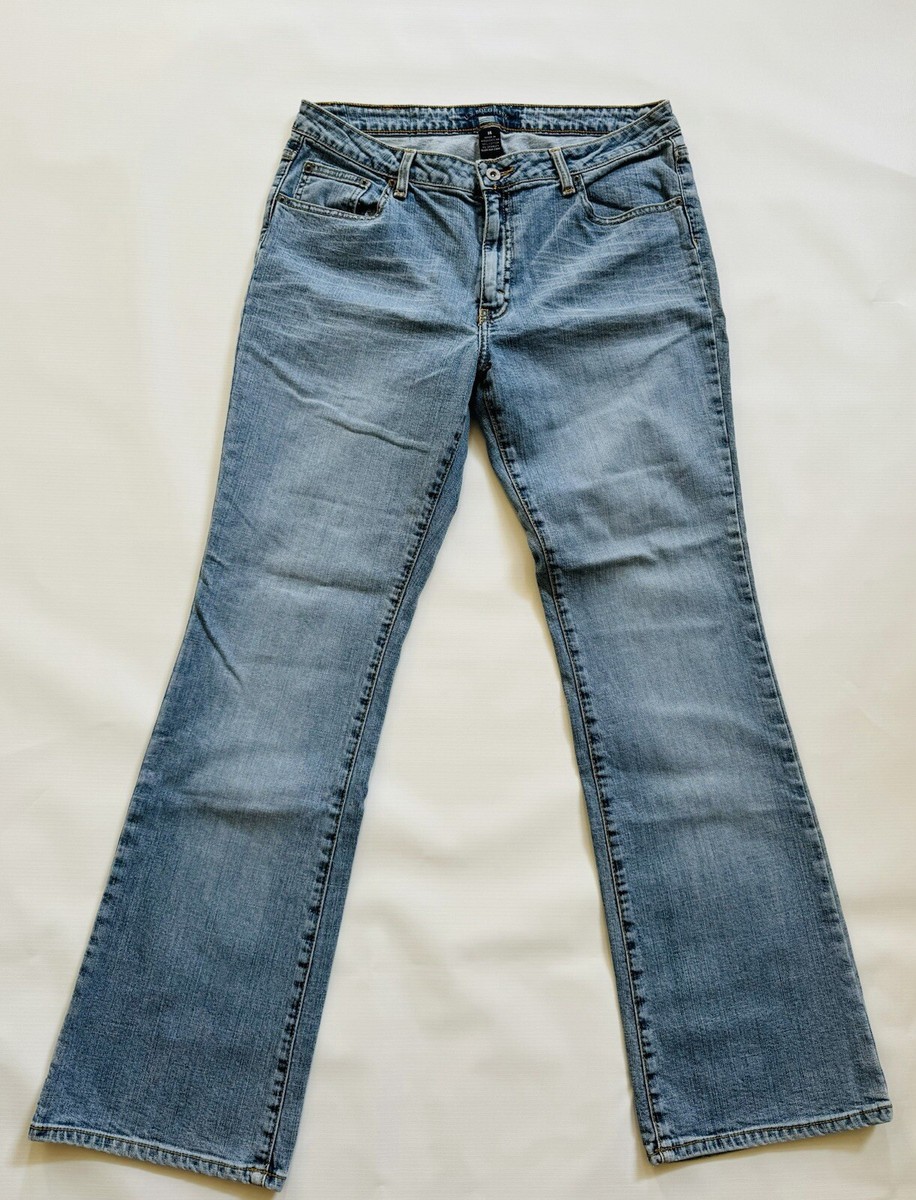 US Polo Assn Vintage Womens 14 Blue Jeans Stretch Bootcut Denim