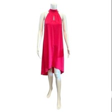 C. Wonder Halter Keyhole High-Low Midi Women’s Dress Size XS Color Fuschia NWT