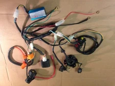 WIRING LOOM HARNESS ELECTRIC START + STATOR PLATE PIT BIKE QUAD MONKEY BIKE TYP2