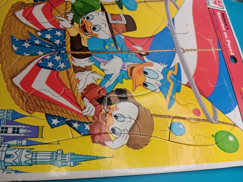 VTG 1976 Whitman Disney's America On Parade Frame Tray Puzzle Disney Donald Duck - Picture 6 of 8