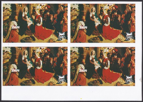 Zaire Sc1101 Christmas, Adoration of the Magi, Painting, Color Trial Proof A - Picture 11 of 14