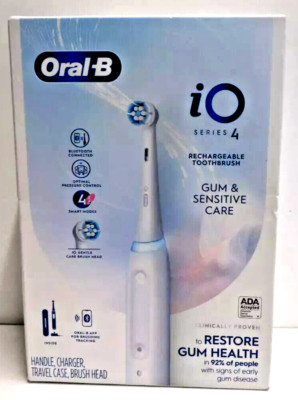 Oral-B iO Series 4 Rechargeable Toothbrush Handle Charger Case Brush Head SEALED